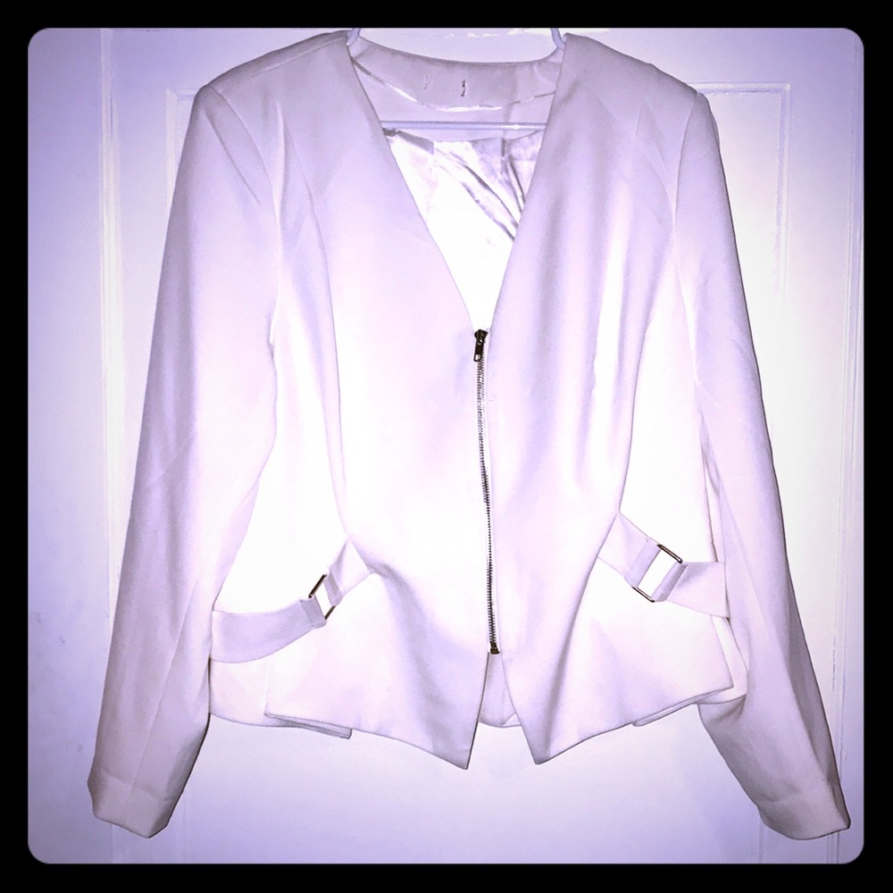 City Chic Trendy Plus Buckled Moto Jacket